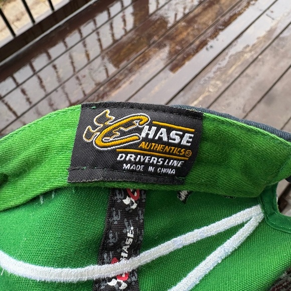 NASCAR interstate batteries #18 bobby labonte hat green adjustable - Picture 7 of 7